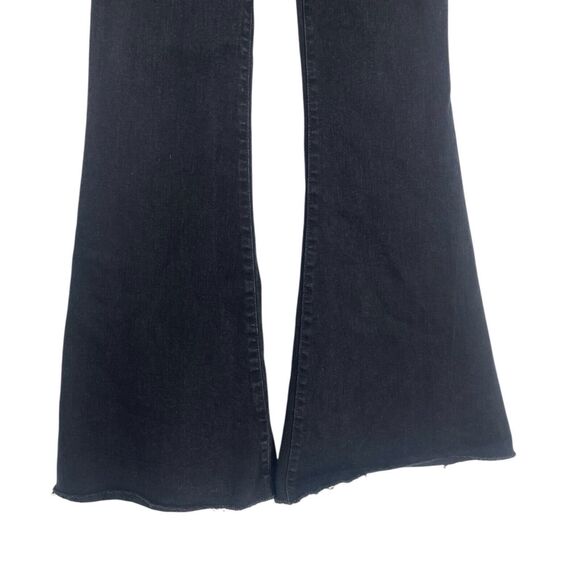 Rewash Jeans Womens Size 7 Stretch Low Rise Flared Raw Hem 531 - Picture 7 of 9